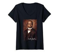 Femme Scott Joplin T-Shirt avec Col en V