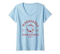 Femme Scream Woodsboro High School T-Shirt avec Col en V
