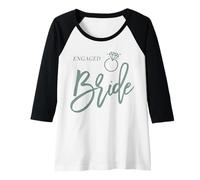 Femme Script de fiancée avec Bague Vert Sauge Manche Raglan