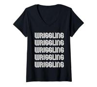 Femme Se tortiller T-Shirt avec Col en V