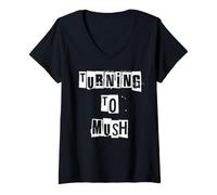 Femme Se Tourner vers Mush T-Shirt avec Col en V