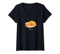 Femme Sea Urchin Sushi Nigiri Uni T-Shirt avec Col en V