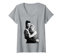 Femme Séance Photo de David Bowie Lulu Ziggy à l'ère de la poussière d'étoiles 1973 T-Shirt avec Col en V