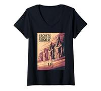 Femme Secrets enterrés en été T-Shirt avec Col en V