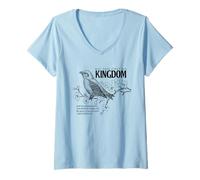 Femme S irst His Kingdom Matthew 6:33 Graphique inspirant T-Shirt avec Col en V