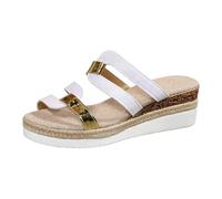 Femme Semelle Épaisse Bout Troué Semelle Compensée Sandales Décontractée Creux Transparent Bride Large Dégagé Arrière Chaussures Été Confortable Respirant Légères Bout Ouvert Chaussons Orthopédiques