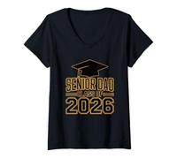 Femme Senior Dad Class of 2026 T-Shirt avec Col en V