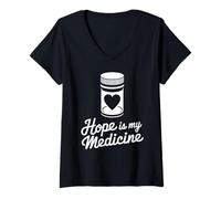 Femme Sensibilisation à la douleur chronique : Des guerriers invisibles contre les maladies T-Shirt avec Col en V