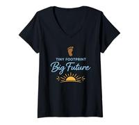 Femme Sensibilisation écologique au Climat Soyez respectueux de la Terre T-Shirt avec Col en V