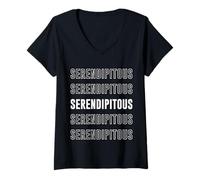 Femme Sérendipite T-Shirt avec Col en V