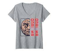 Femme Série de textes Rouges en Gras Graham Graham Graham T-Shirt avec Col en V