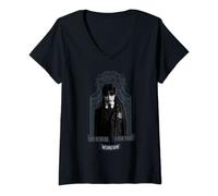 Femme Série du mercredi La vie n'est jamais un combat équitable T-Shirt avec Col en V
