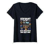 Femme Serviteur de la Bar Mitzvah T-Shirt avec Col en V