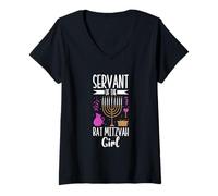 Femme Serviteur de la Bat Mitzvah T-Shirt avec Col en V