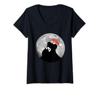 Femme Sesame Street Cookie Monster Xmas Christmas Sesame Street Sesame Street T-Shirt avec Col en V