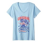 Femme Sesame Street Original Abby Cadabby T-Shirt avec Col en V