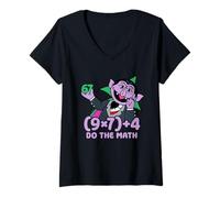 Femme Sesame Street The Count Do The Math T-Shirt avec Col en V