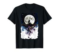 Femme Seule : Clair de Lune, Observation des étoiles, Ciel et ténèbres T-Shirt