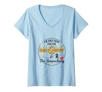 Femme Seulement Ici pour The Ball Drop et Smooching Disco T-Shirt avec Col en V