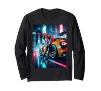 Femme sexy sur t-shirt - Sexy Asian Street Racer Manche Longue