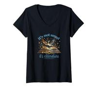 Femme Shadow Daddy Dragon Romantasy It's Not Smut It's Cliterature T-Shirt avec Col en V