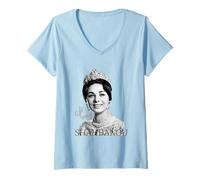 Femme Shahbanou Impératrice Iranienne Farah Pahlavi Era Impériale Perse T-Shirt avec Col en V