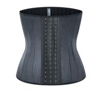 Femme Shapewear de Taille Ceinture Gainante Gaine Amincissante Latex Transpirant Corset en Caoutchouc pour l'entraînement Physique Body Shaper Noir XXS