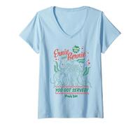 Femme Shark Tale Ernie & Bernie You Got Served T-Shirt avec Col en V
