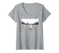 Femme Shaun Edwards Wigan vs Widnes Rugby League Cup Finale 1984 T-Shirt avec Col en V