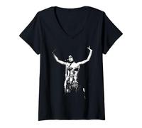 Femme Shirley Bassey Singer Goldfinger Les Diamants sont éternels 1971 T-Shirt avec Col en V