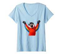 Femme Shirt Équipe Après-Ski Alpaga - Ski Groupe Hiver T-Shirt avec Col en V