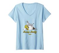 Femme Shrek and Donkey Swamp Daddy T-Shirt avec Col en V