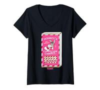 Femme Shrek Donkey’s Candy Cane Crunchers Holiday T-Shirt avec Col en V