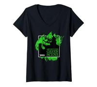 Femme Shrek Get Into The Green Scene T-Shirt avec Col en V