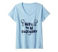 Femme Shrek I Refuse to Be Ordinary T-Shirt avec Col en V