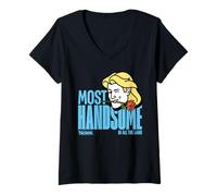 Femme Shrek Most Handsome in All The Land Prince Charming T-Shirt avec Col en V