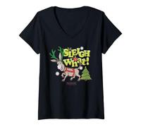 Femme Shrek Sleigh What Donkey T-Shirt avec Col en V