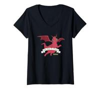 Femme Shrek This Mom is A Legend T-Shirt avec Col en V