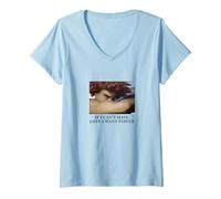 Femme Si je ne peux pas avoir l'amour, je veux du pouvoir - Fallen Angel T-Shirt avec Col en V