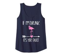 Femme Si je suis bourrée, c'est de sa faute, Flamingo Lovers Débardeur