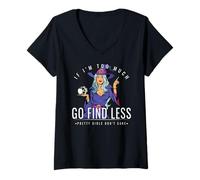Femme Si Je suis trop, Trouvez Moins de sorcière Qui détient Un crâne T-Shirt avec Col en V