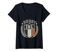 Femme Si Le Rugby était Facile, on l'appellerait Football T-Shirt avec Col en V