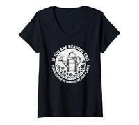 Femme Si Vous êtes en Train de Lire ceci, rappelez-Moi d'arroser Dang Plants Funny T-Shirt avec Col en V