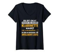 Femme Si Vous n'aimez Pas la Clarinette, la Musique à Vent et la Clarinette T-Shirt avec Col en V