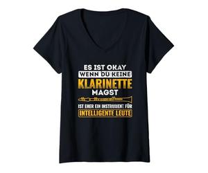 Femme Si Vous n'aimez Pas la Clarinette, la Musique à Vent et la Clarinette T-Shirt avec Col en V