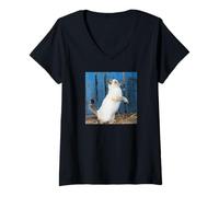 Femme siamix cat sorara2_001 T-Shirt avec Col en V