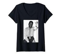 Femme Sidney Poitier Acteur 1961 Duffy Archive Photography T-Shirt avec Col en V