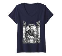 Femme Sigils du dernier visionnaire T-Shirt avec Col en V