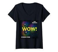 Femme Signal hydrogène 1420 MHz 3iAtlas T-Shirt avec Col en V
