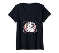 Femme Signe Astrologique Sagittaire Astrologie Horoscope Sagittair T-Shirt avec Col en V